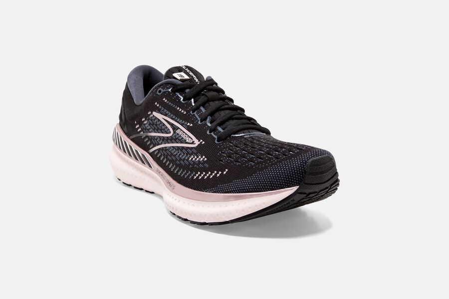 Brooks Glycerin GTS 19 Road Running Shoes Womens Black/Pink 472586-EMR